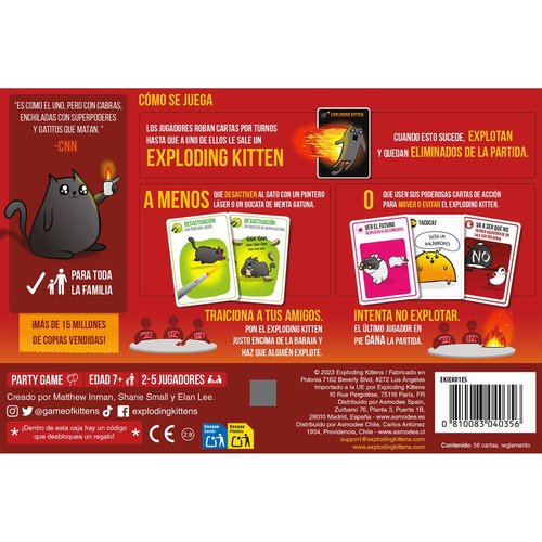 Juego De Mesa Exploding Kittens
