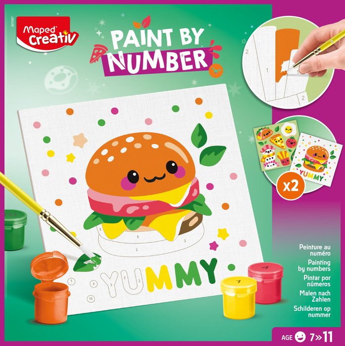 Pintar por Números – Kawaii Food Ensalada