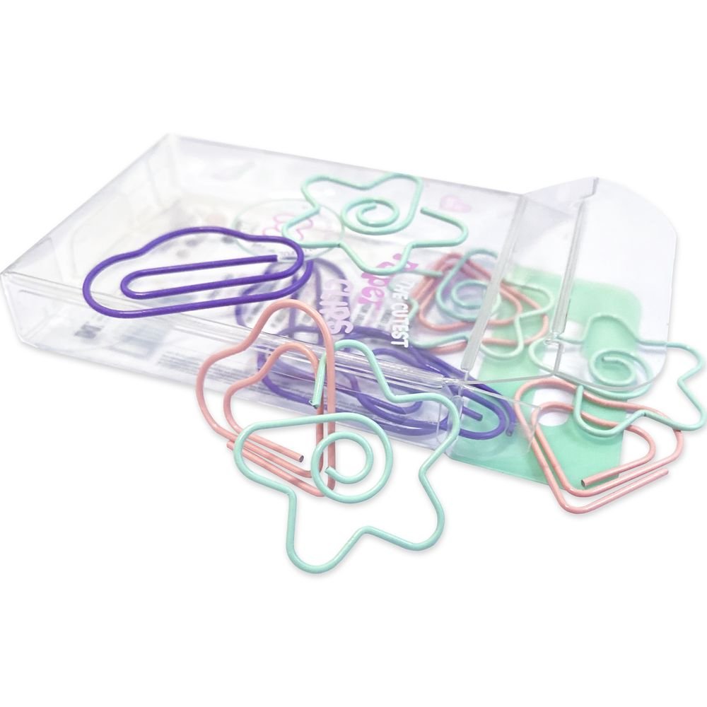 SET METALLIC PAPER CLIPS