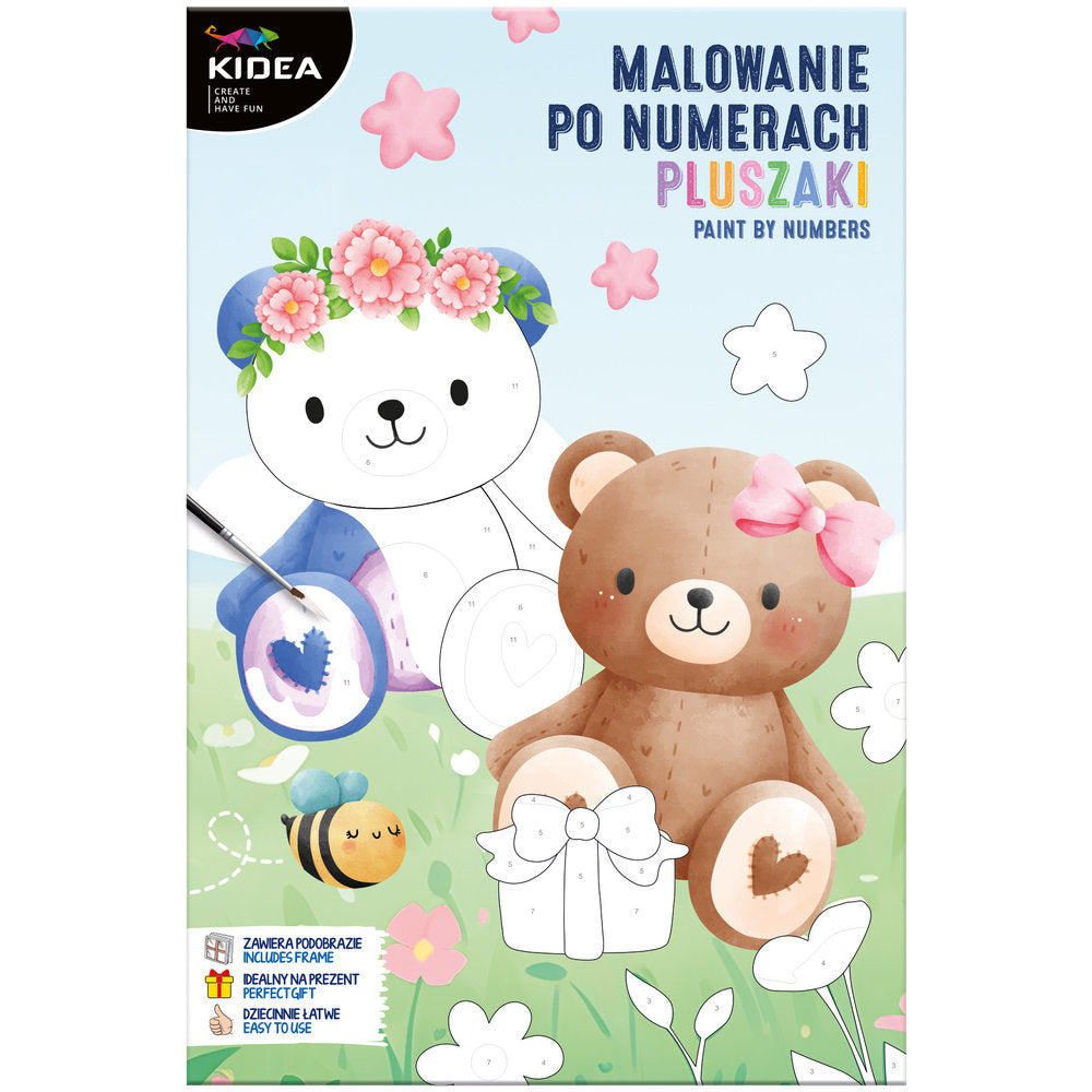 Set Pintar por Números Infantil Ositos