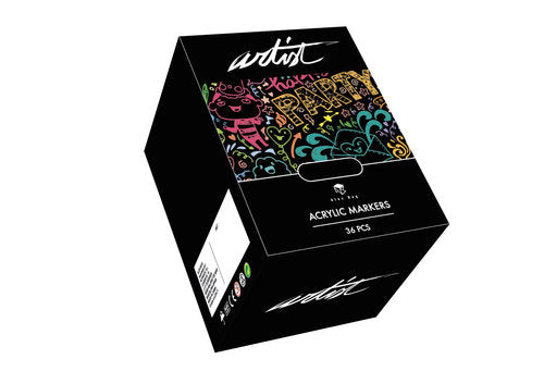 Estuche 36 Rotuladores AcrĂlicos Gama Artist con Organizador