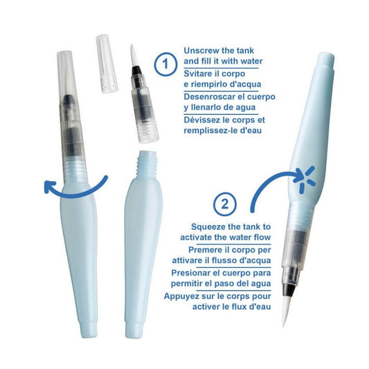 Pincel Carioca recargable estuche 3 unidades