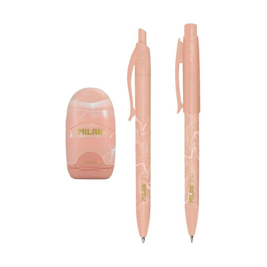 Set Bolígrafo P1+Portaminas PL1+Afilaborra Capsule Rosa