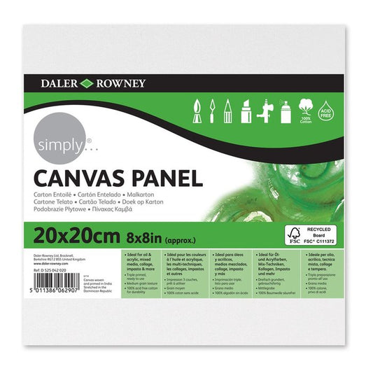 Simply Cartón Entelado Panel 20x20 (6 Unidades)