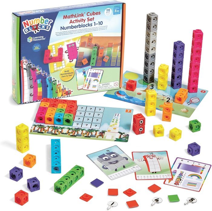 JUEGO MATHLINK CUBES NUMBERBLOCKS 1-10 ACTIVITY SET