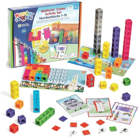 JUEGO MATHLINK CUBES NUMBERBLOCKS 1-10 ACTIVITY SET