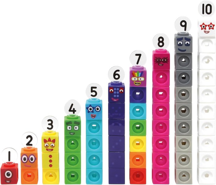 JUEGO MATHLINK CUBES NUMBERBLOCKS 1-10 ACTIVITY SET