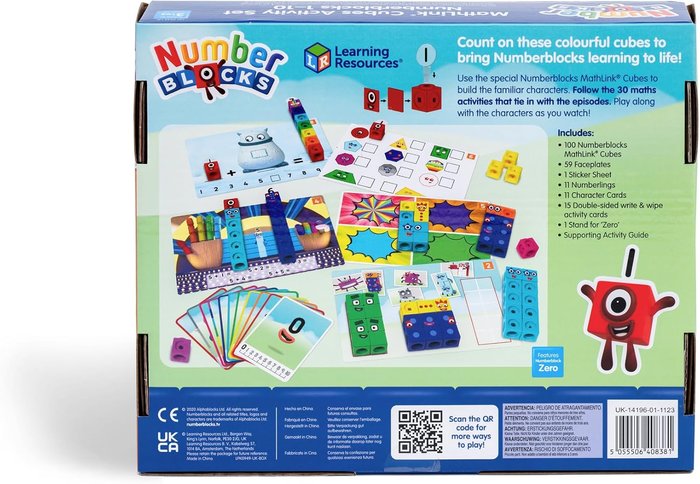 JUEGO MATHLINK CUBES NUMBERBLOCKS 1-10 ACTIVITY SET