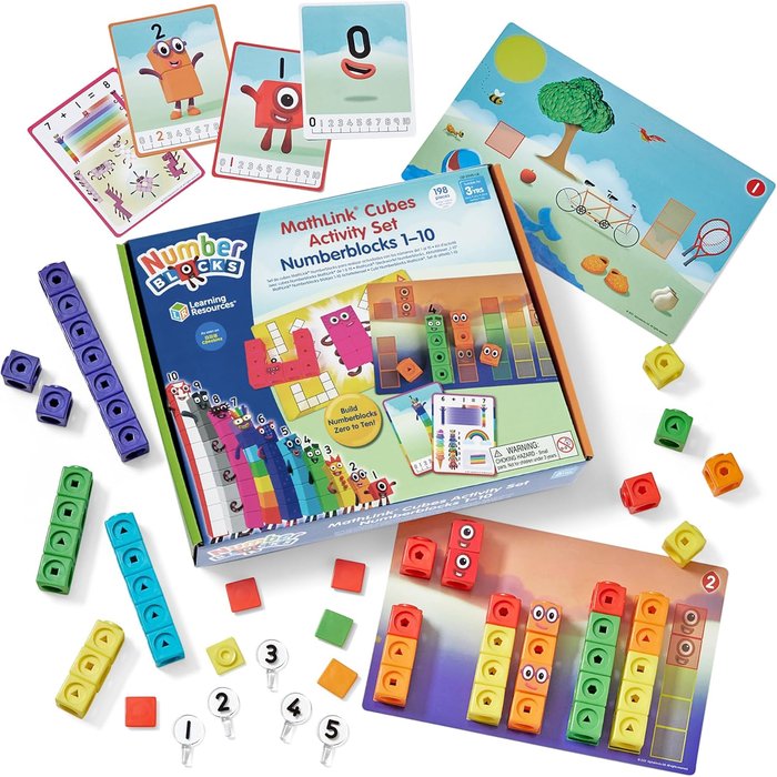 JUEGO MATHLINK CUBES NUMBERBLOCKS 1-10 ACTIVITY SET