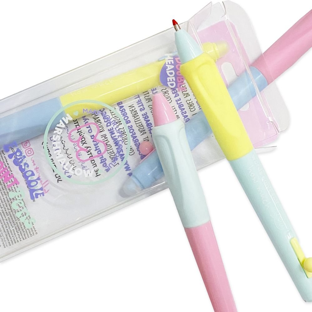 SET 4 BOLIGRAFOS BORRABLES COLORS COOL