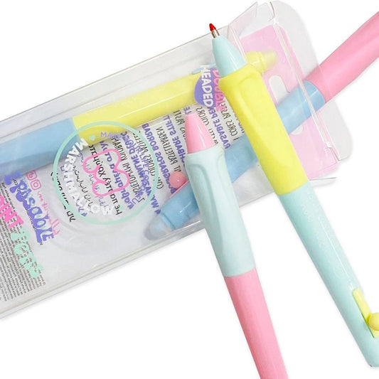 SET 4 BOLIGRAFOS BORRABLES COLORS COOL