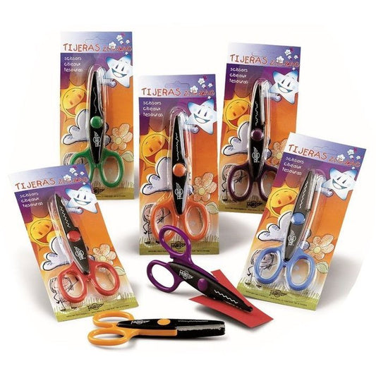 Tijera Dentada Blister-2 13Cm (10 Unidades)