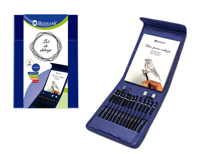 Estuche Plegable Set de Dibujo con Lápices - Bismark