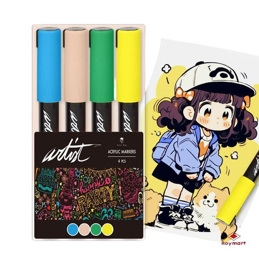 Estuche Acrílicos Gama Artist - 4 Colores Pastel