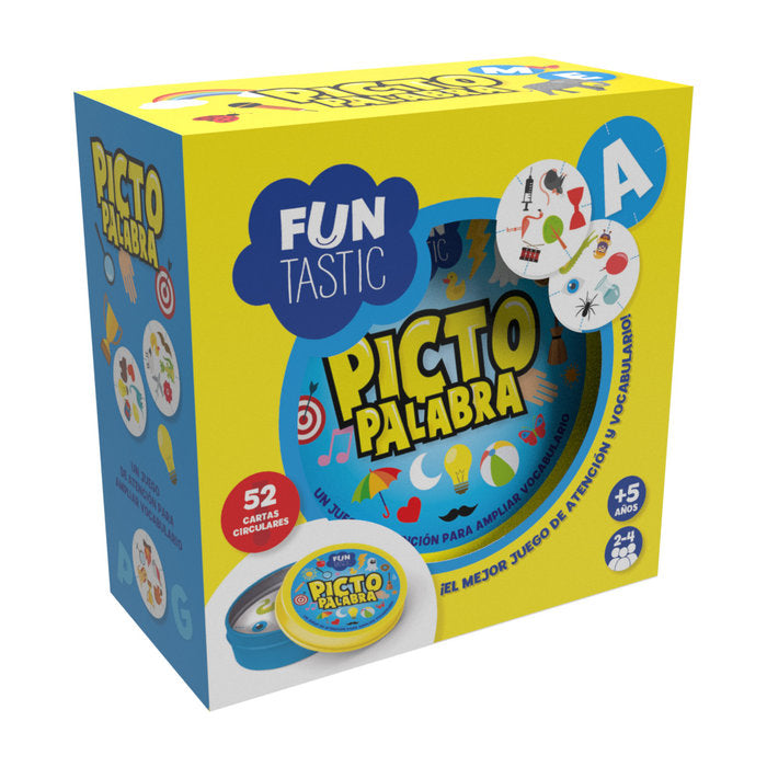 Cartas Redondas FunTastic -Picto Palabra Con Caja