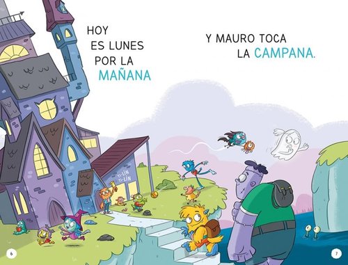 Aprende A Leer Escuela De Monstruos - La Mascota Más Grandota - Vol.1