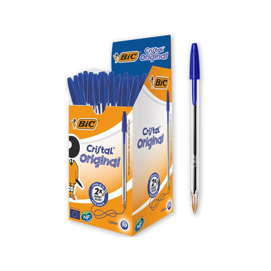 Bolígrafo Bic cristal original azul (50 Unidades)