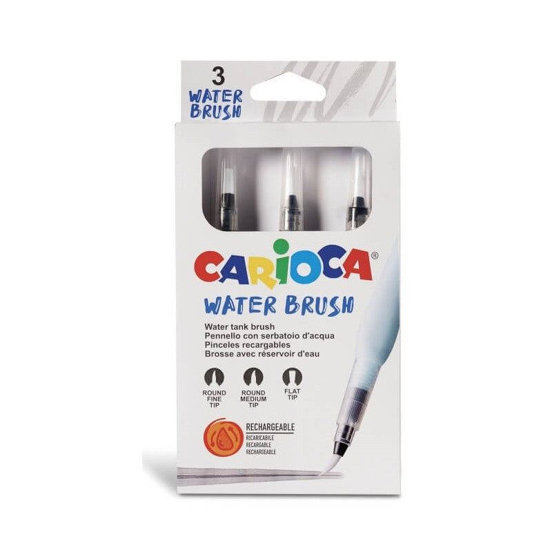 Pincel Carioca recargable estuche 3 unidades